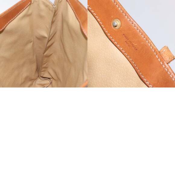 CELINE Macadam Canvas Tote Bag Pvc Leather Brown Gold - Picture 12 of 12